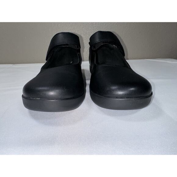 Camper Black Leather Mary Jane Janes Shoes Flat Hook & Loop Size EUR 38 / US 7.5 - Picture 3 of 12